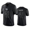 Kdoa J.Jaguars #41 Josh Hines-Allen Player Black RFLCTV Limited Football Jerseys