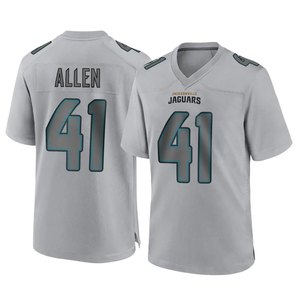 Kdoa J.Jaguars #41 Josh Hines-Allen Player Gray Atmosphere Fashion Home Game Stitched Jerseys