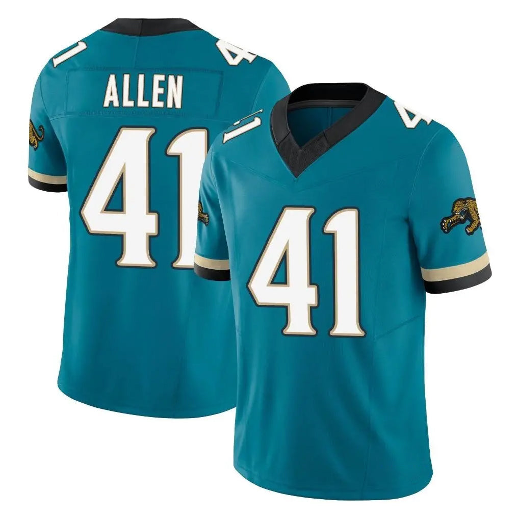 Kdoa J.Jaguars #41 Josh Hines-Allen Player Teal Prowler Throwback Vapor F.U.S.E. Limited Home Game Stitched Jerseys