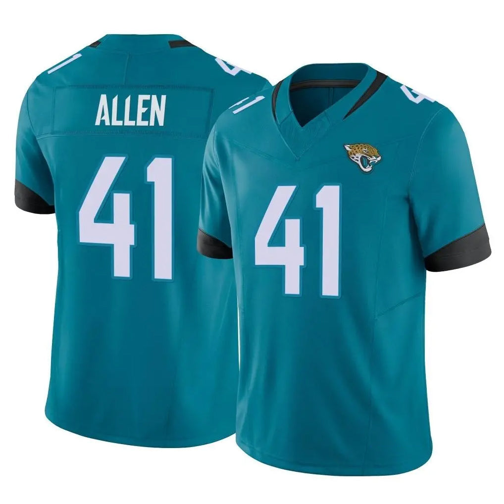 Kdoa J.Jaguars #41 Josh Hines-Allen Player Teal Vapor F.U.S.E. Limited Home Game Stitched Jerseys