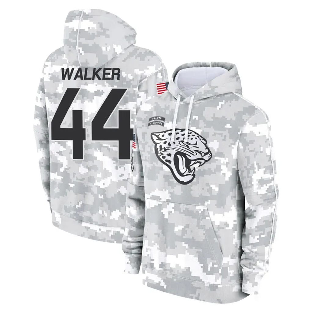 Kdoa J.Jaguars #44 Travon Walker Player Arctic Camo Salute to Service Hoodies Limited Game Stitched Jerseys
