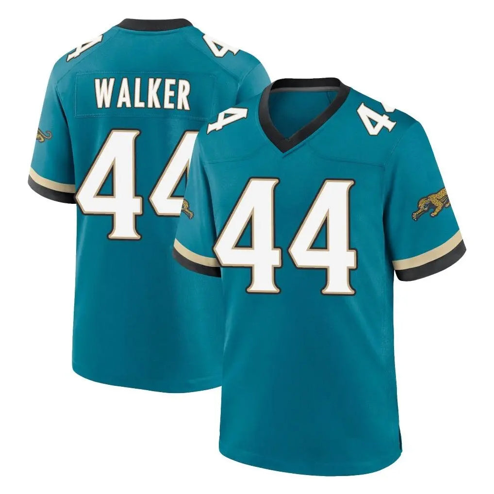 Kdoa J.Jaguars #44 Travon Walker Player Teal Prowler Throwback Limited Home Game Stitched Jerseys