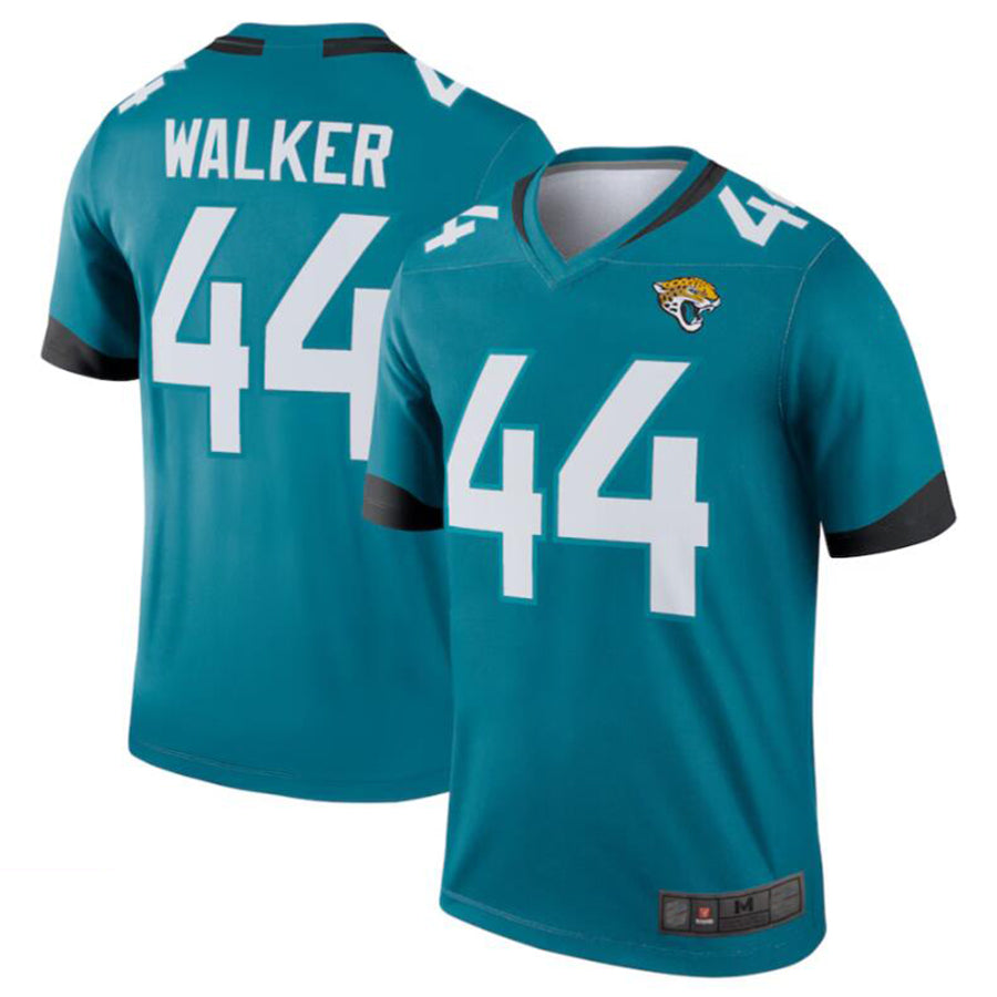 Kdoa J.Jaguars #44 Travon Walker Teal Legend Jersey American Stitched Jersey