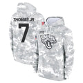 Kdoa J.Jaguars #7 Brian Thomas Jr. Player Arctic Camo Salute to Service Hoodies Limited Game Stitched Jerseys