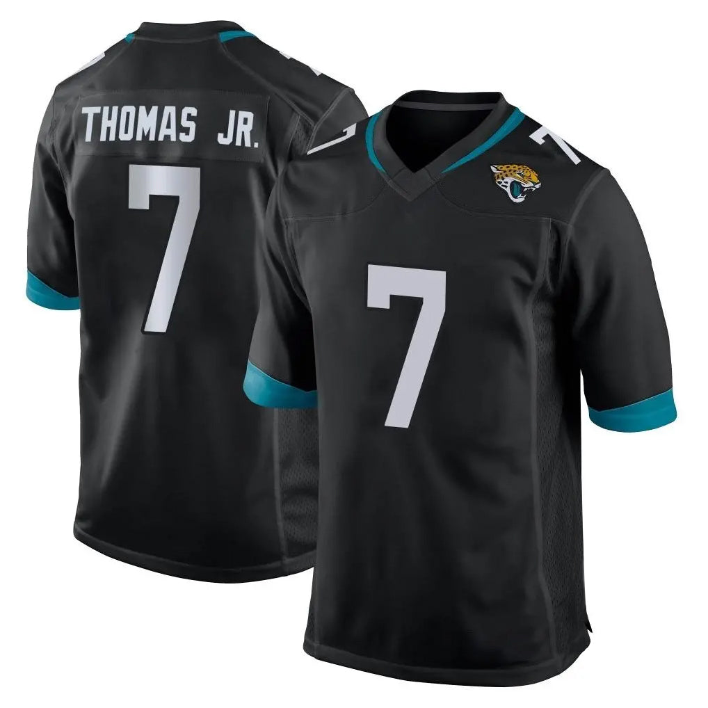 Kdoa J.Jaguars #7 Brian Thomas Jr. Player Black Home Game Stitched Jerseys