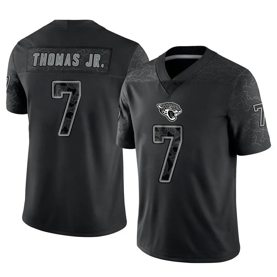 Kdoa J.Jaguars #7 Brian Thomas Jr. Player Black RFLCTV Limited Stitched Jerseys