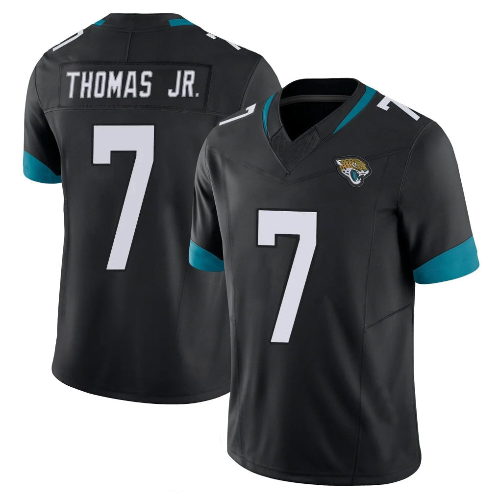 Kdoa J.Jaguars #7 Brian Thomas Jr. Player Black Vapor F.U.S.E. Limited Home Game Stitched Jerseys