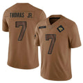 Kdoa J.Jaguars #7 Brian Thomas Jr. Player Brown Salute To Service Limited Stitched Jerseys