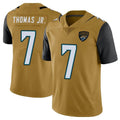 Kdoa J.Jaguars #7 Brian Thomas Jr. Player Gold Vapor Limited Home Game Stitched Jerseys