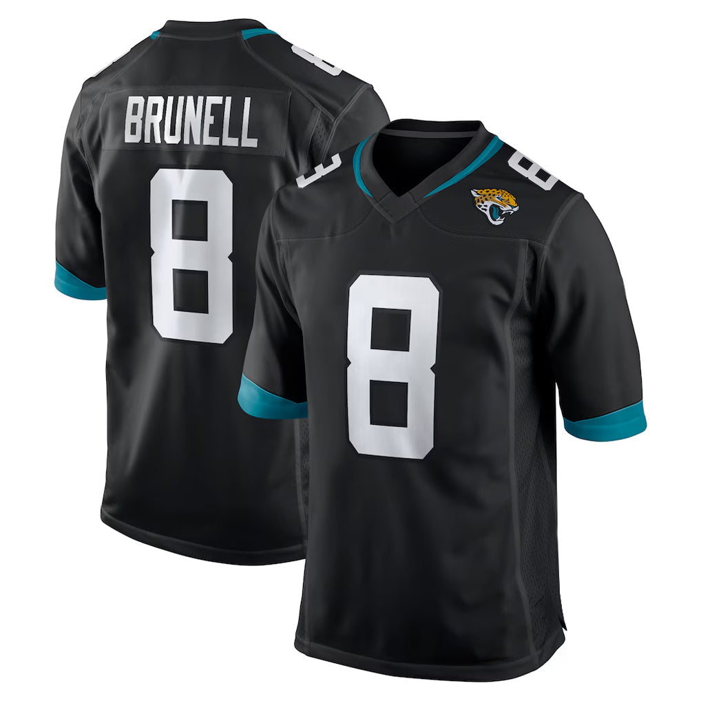 Kdoa J.Jaguars #8 Mark Brunell?Player Black Home Game Stitched Jerseys