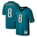 Kdoa J.Jaguars #8 Mark Brunell?Player Teal Mitchell & Ness Legacy Home Game Stitched Jerseys