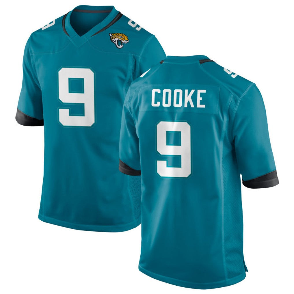 Kdoa J.Jaguars #9 Logan Cooke Player Teal Home Game Stitched Jerseys