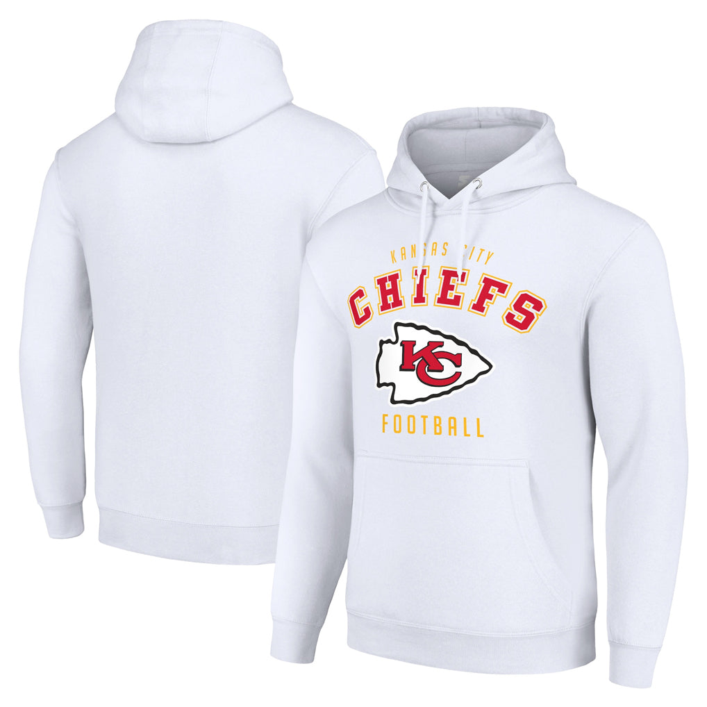 Kdoa KC.Chiefs White Pullover Hoodies Limited Blank Player Stitched Jerseys