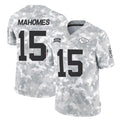 Kdoa KC.Chiefs #15 Patrick Mahomes Player Arctic Camo Salute To Service Limited Game Stitched Jerseys