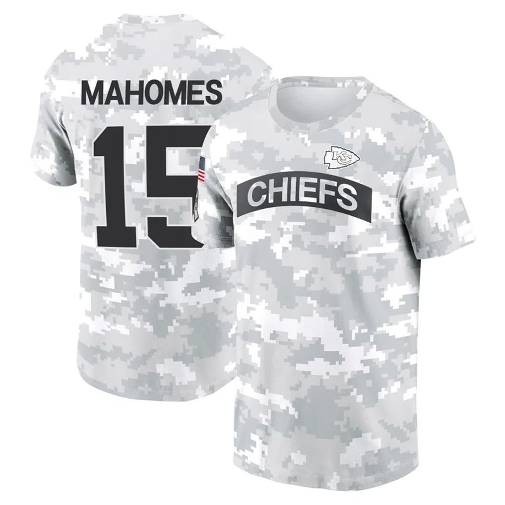 Kdoa KC.Chiefs #15 Patrick Mahomes Player Salute to Service Hoodies & T-Shirts Stitched Jerseys