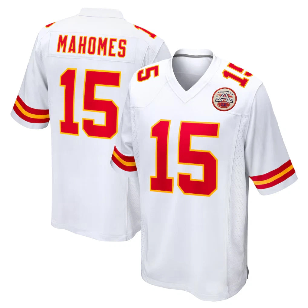 Kdoa KC.Chiefs #15 Patrick Mahomes Player White Home Game Stitched Jerseys