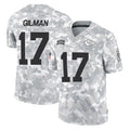 Kdoa KC.Chiefs #17 Alohi Gilman Player Arctic Camo Salute To Service Limited Game Stitched Jerseys