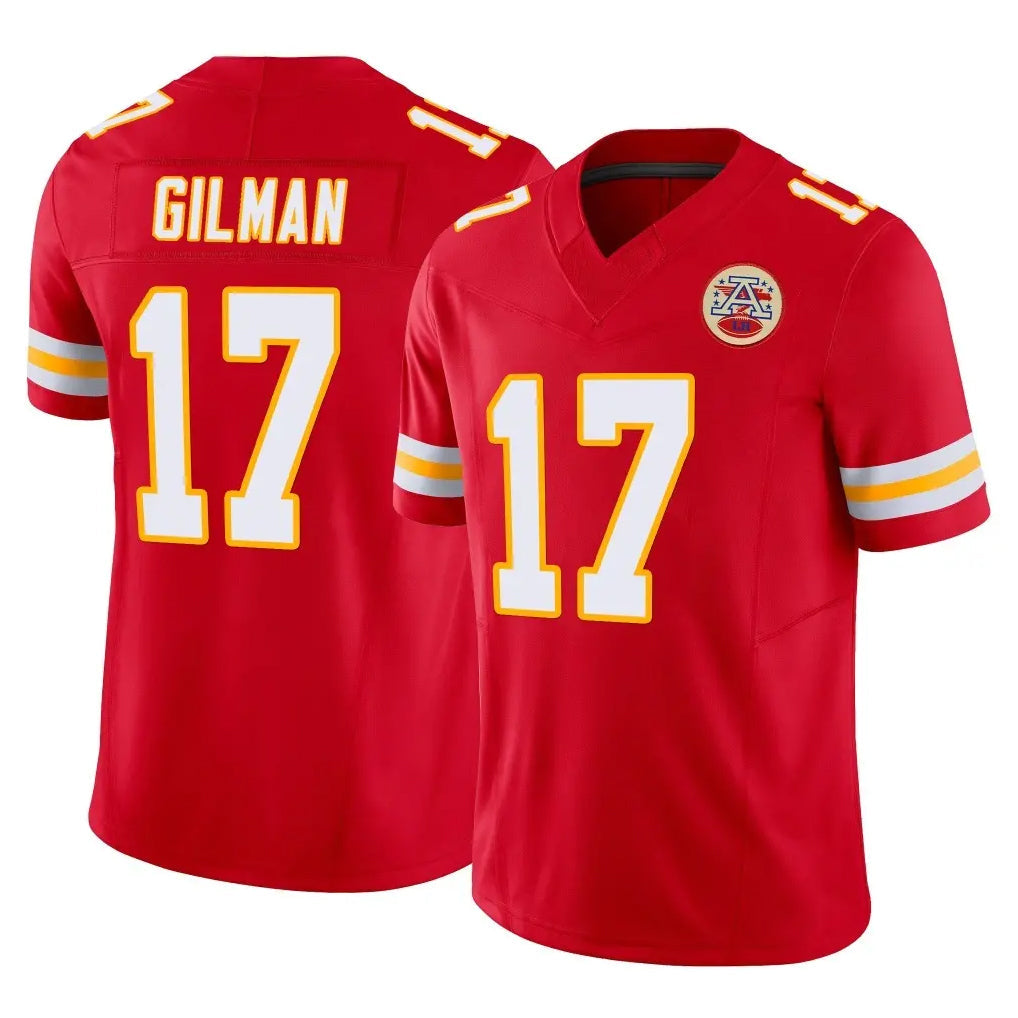 Kdoa KC.Chiefs #17 Alohi Gilman Player Red Limited Vapor F.U.S.E. Home Game Stitched Jerseys