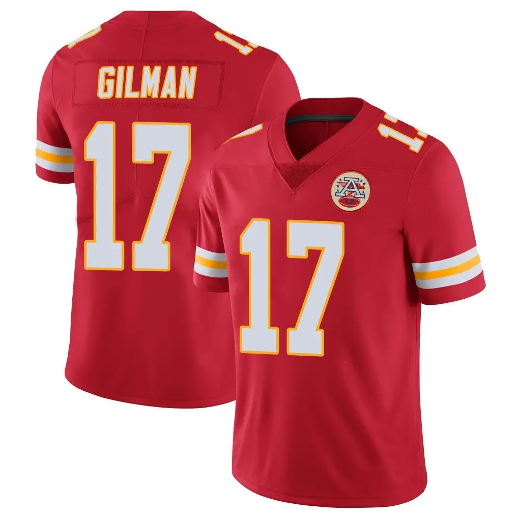 Kdoa KC.Chiefs #17 Alohi Gilman Player Red Limited Vapor Untouchable Home Game Stitched Jerseys