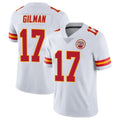 Kdoa KC.Chiefs #17 Alohi Gilman Player White Limited Vapor Untouchable Home Game Stitched Jerseys