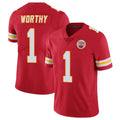 Kdoa KC.Chiefs #1 Xavier Worthy Player Red Limited Vapor Untouchable Home Game Stitched Jerseys