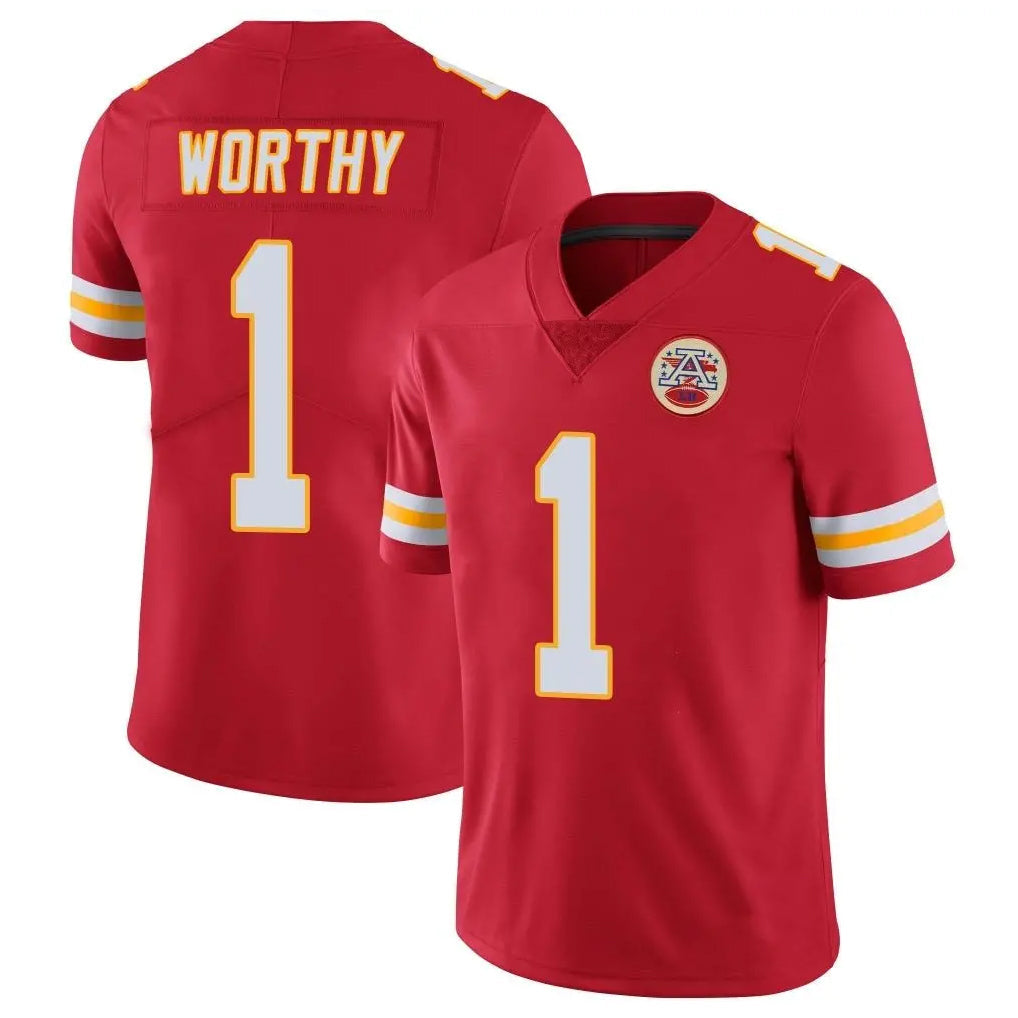 Kdoa KC.Chiefs #1 Xavier Worthy Player Red Limited Vapor Untouchable Home Game Stitched Jerseys