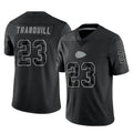 Kdoa KC.Chiefs #23 Drue Tranquill Player Black Limited Reflective Game Stitched Jerseys
