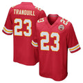 Kdoa KC.Chiefs #23 Drue Tranquill Player Red Home Game Stitched Jerseys