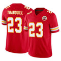 Kdoa KC.Chiefs #23 Drue Tranquill Player Red Limited Vapor F.U.S.E. Home Game Stitched Jerseys