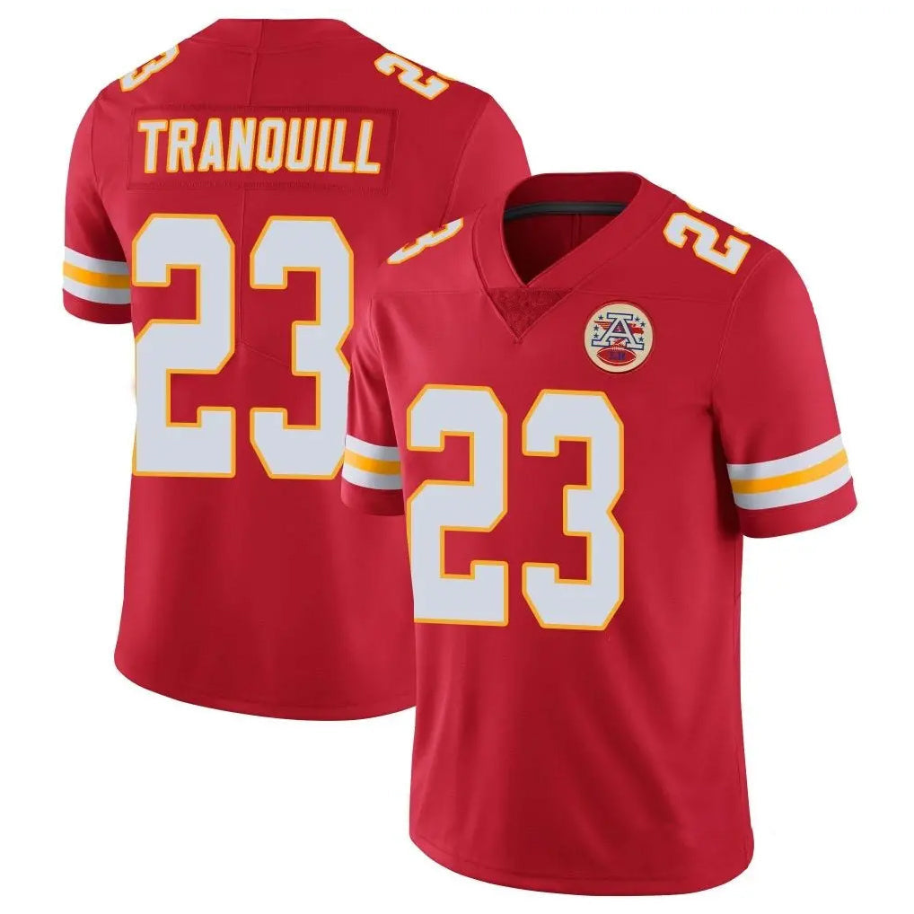 Kdoa KC.Chiefs #23 Drue Tranquill Player Red Limited Vapor Untouchable Home Game Stitched Jerseys