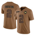 Kdoa KC.Chiefs #2 Tyquan Thornton Player Brown Salute To Service Limited Stitched Jerseys