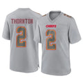 Kdoa KC.Chiefs #2 Tyquan Thornton Player Gray Atmosphere Fashion Game Stitched Jerseys