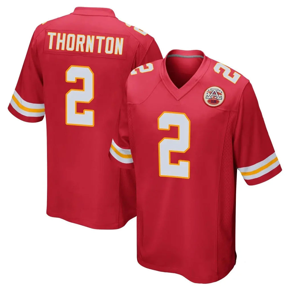 Kdoa KC.Chiefs #2 Tyquan Thornton Player Red Home Game Stitched Jerseys