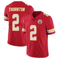 Kdoa KC.Chiefs #2 Tyquan Thornton Player Red Limited Vapor Untouchable Home Game Stitched Jerseys