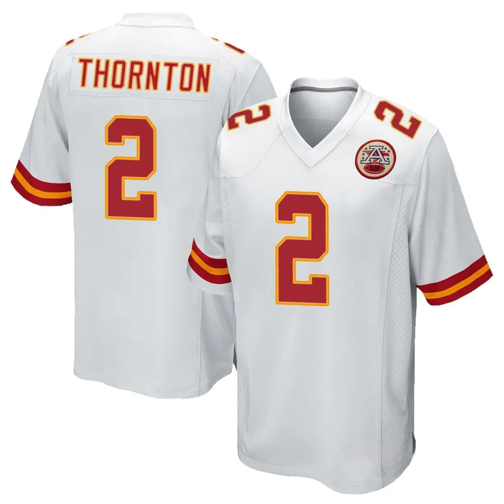 Kdoa KC.Chiefs #2 Tyquan Thornton Player White Home Game Stitched Jerseys