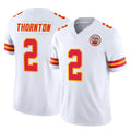 Kdoa KC.Chiefs #2 Tyquan Thornton Player White Limited Vapor F.U.S.E. Home Game Stitched Jerseys
