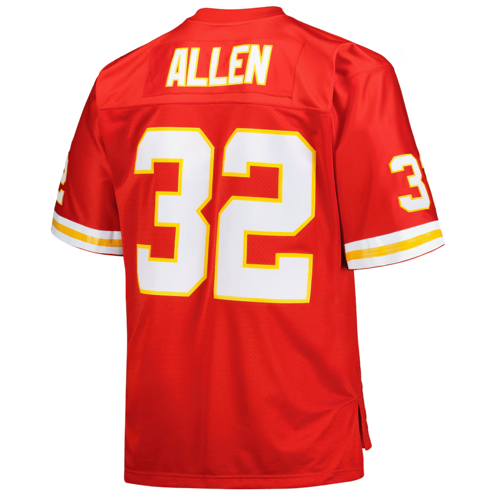 Kdoa KC.Chiefs #32 Marcus Allen Mitchell & Ness Red Big & Tall 1994 Retired Player Replica Jersey