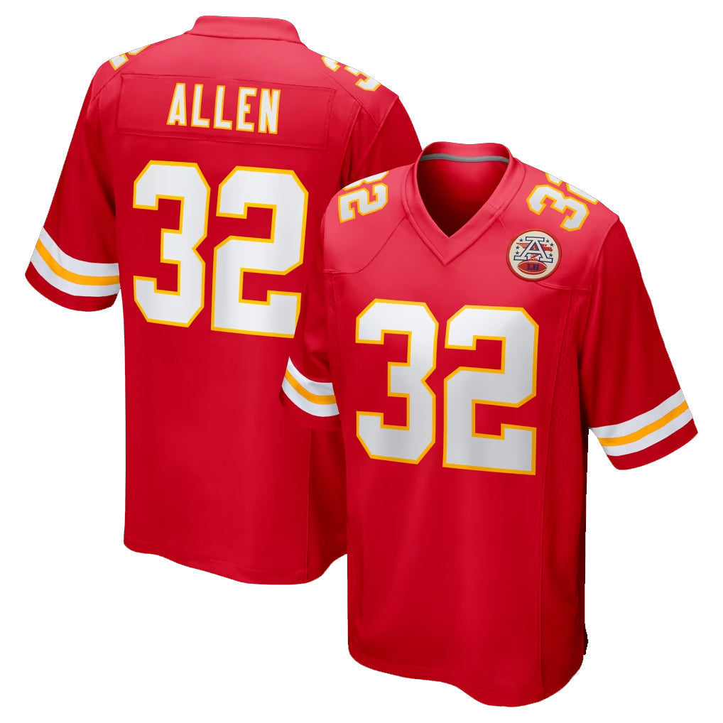 Kdoa KC.Chiefs #32 Marcus Allen Player Red Home Game Stitched Jerseys