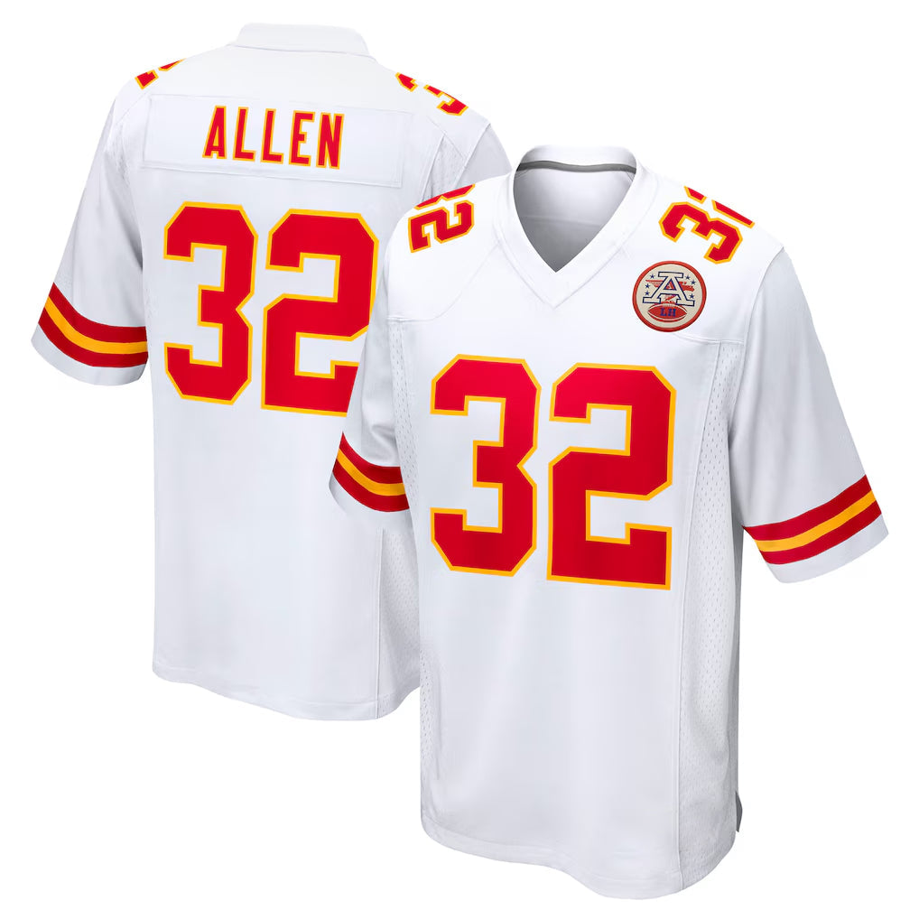 Kdoa KC.Chiefs #32 Marcus Allen Player White Home Game Stitched Jerseys