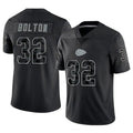 Kdoa KC.Chiefs #32 Nick Bolton Player Black RFLCTV Limited Stitched Jerseys