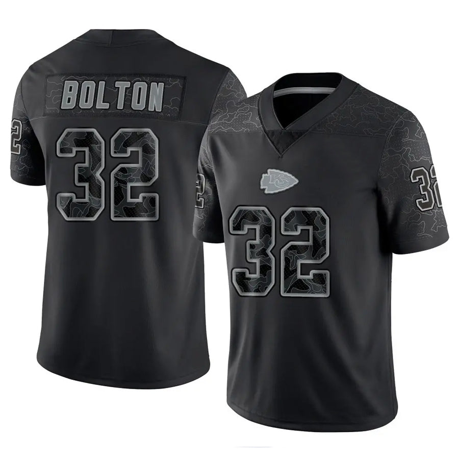 Kdoa KC.Chiefs #32 Nick Bolton Player Black RFLCTV Limited Stitched Jerseys