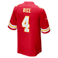 Kdoa KC.Chiefs #4 Rashee Rice Red Game Stitched Jerseys