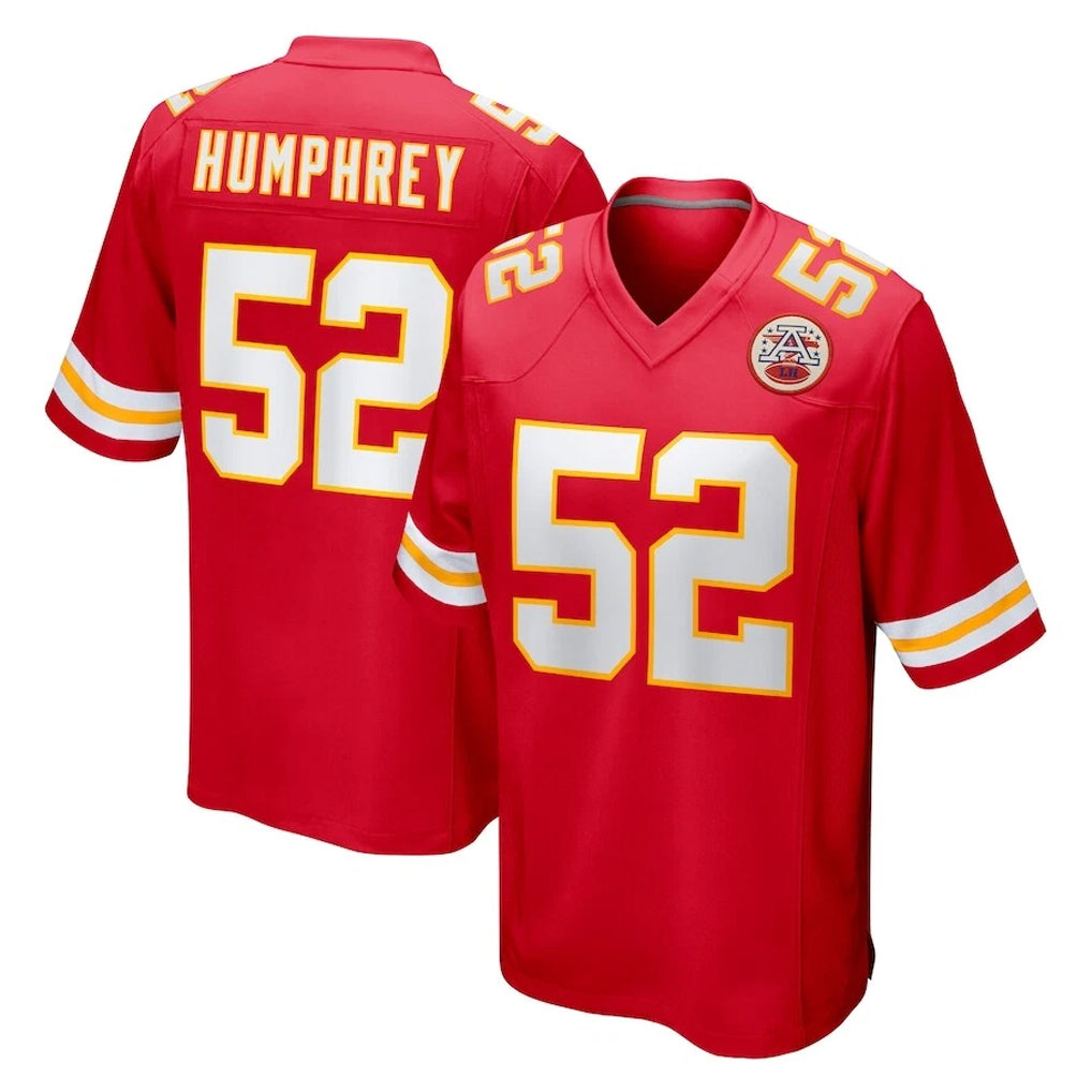 Kdoa KC.Chiefs #52 Creed Humphrey Player Red Home Game Stitched Jerseys