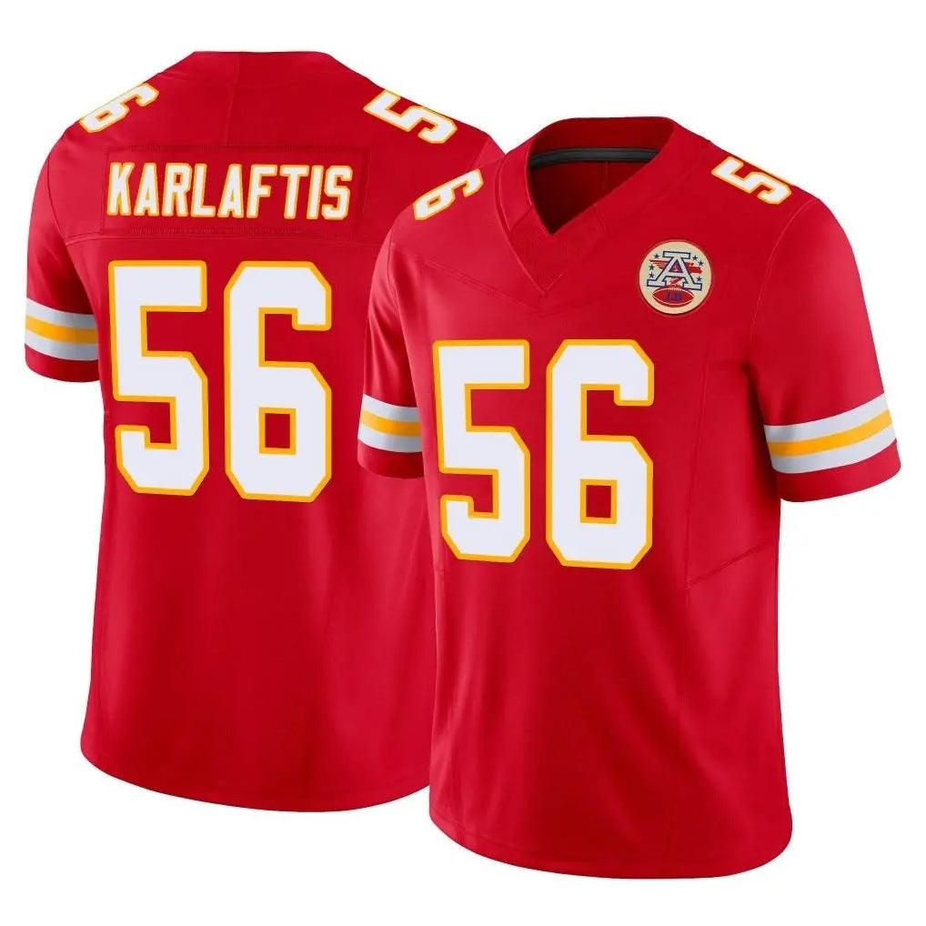 Kdoa KC.Chiefs #56 George Karlaftis Player Red Limited Vapor F.U.S.E. Home Game Stitched Jerseys