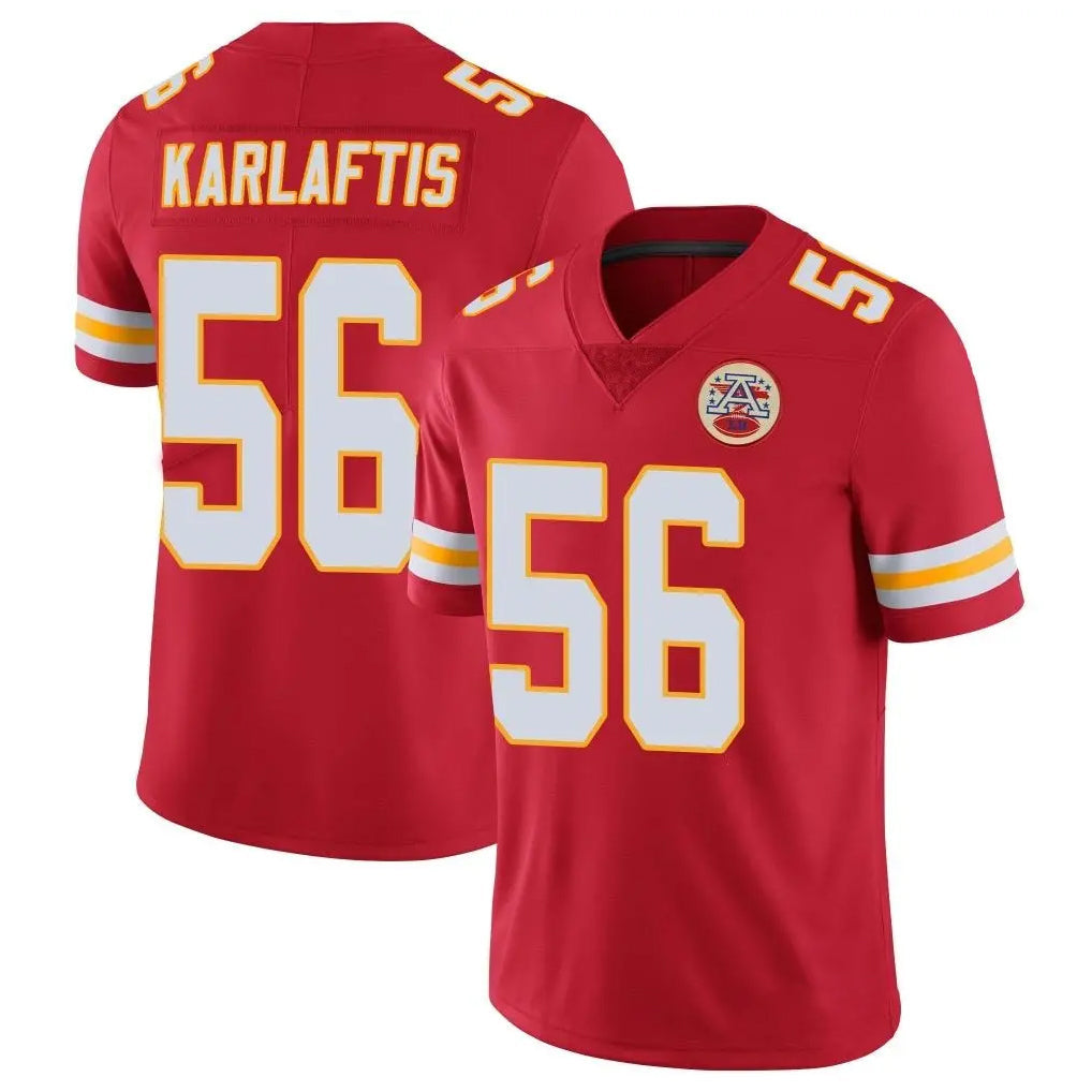 Kdoa KC.Chiefs #56 George Karlaftis Player Red Limited Vapor Untouchable Home Game Stitched Jerseys