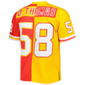 Kdoa KC.Chiefs #58 Derrick Thomas Mitchell & Ness RedGold 1994 Split Legacy Replica Stitched Puhic Jersey