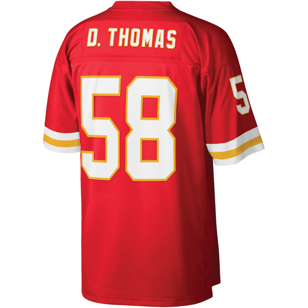 Kdoa KC.Chiefs #58 Derrick Thomas Mitchell & Ness Red Legacy Replica Jersey