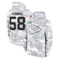 Kdoa KC.Chiefs #58 Derrick Thomas Player Arctic Camo Salute to Service Hoodies Stitched Jerseys