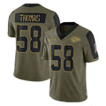Kdoa KC.Chiefs #58 Derrick Thomas Player Olive Salute To Service Limited Game Stitched Jerseys