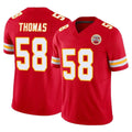 Kdoa KC.Chiefs #58 Derrick Thomas Player Red Limited Vapor F.U.S.E. Home Game Stitched Jerseys